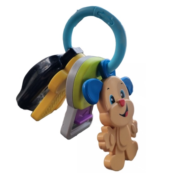 🔴 Fisher-Price Laugh & Learn Play & Go Keys Puppy Key Toy EUC - Picture 1 of 5